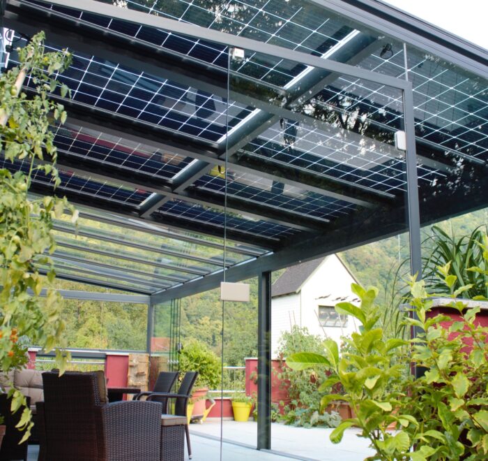 Terrassenverglasungen + Dachverglasungen + Photovoltaik Wohnhaus Engelhartszell