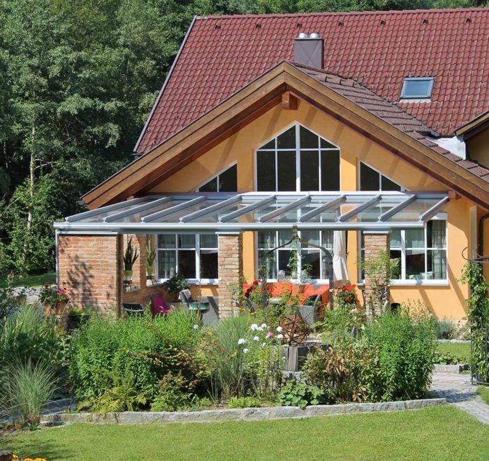 Dachverglasung + Terrassenverglasung Wohnhaus Brunnenthal