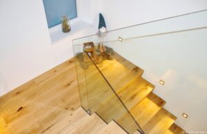 Brüstungen & Treppengeländer + Ganzglasanlagen (Lofttür) Wohnhaus St. Roman
